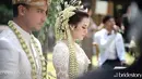 Penyanyi Raisa saat melangsungkan akad nikah dengan Hamish Daud. Usai melangsungkan akad dan resepsi di Jakarta, sejoli ini rencananya akan menggelar private party di Bali. (Facebook/Bridestory Indonesia)