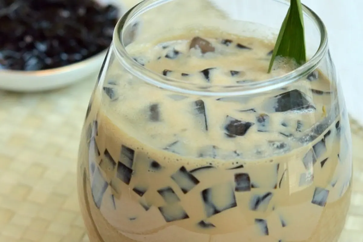 cincau susu milo cappucino