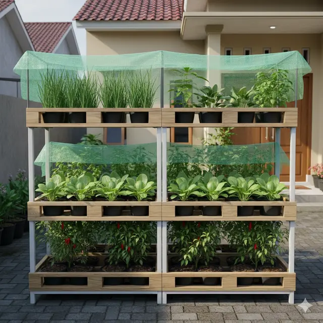 Model Kebun Sayur yang Bisa Tumpang Sari