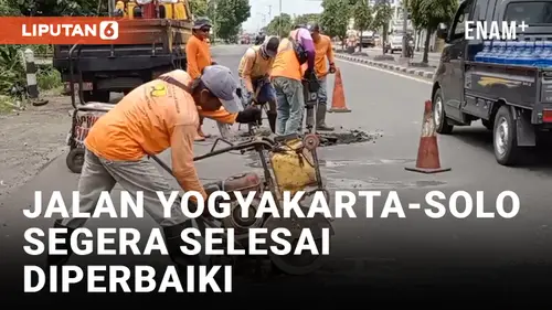 VIDEO: Jelang Mudik Lebaran, Perbaikan Jalan Nasional Yogyakarta-Solo Telah Rampung 90 Persen