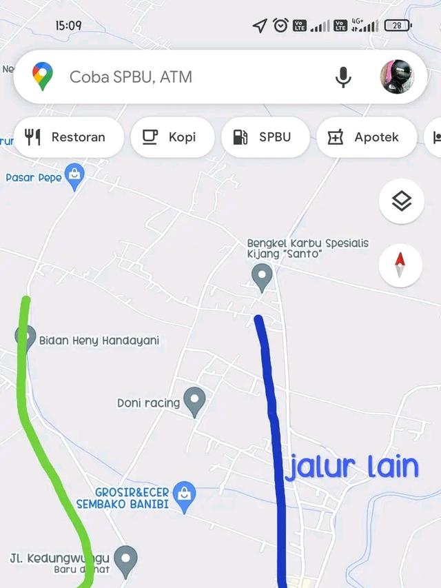 Jalan Baru Diterjang Motor