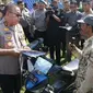 Gebyar Expo Barang Bukti 2019 di Mapolda Jatim pada Selasa (24/9/2019). (Foto: Liputan6.com/Dian Kurniawan)