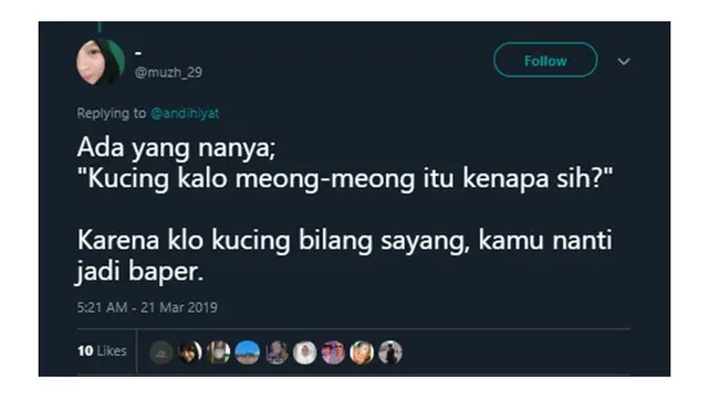 Cuitan Kocak (Sumber: Twitter/muzh_29)