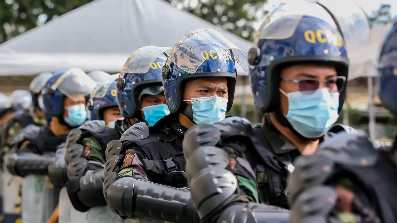 FOTO: Polisi Filipina Unjuk Gigi Penanganan Terorisme