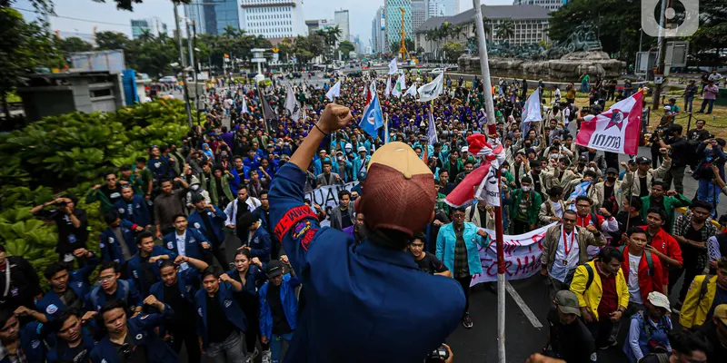 Unjuk Rasa Sembilan Tahun Pemerintahan Jokowi