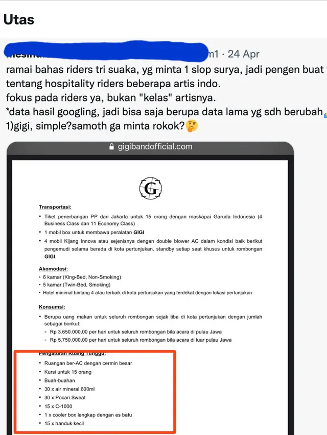 Riders manggung musisi Indonesia, buntut viral Tri Suaka. (Foto: Dok. Twitter Indonesia)