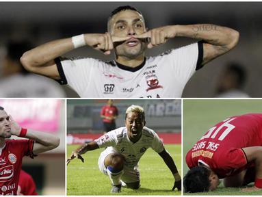 Berikut ini ragam selebrasi unik yang ditunjukan para pemain Liga 1 Indonesia usai berhasil mencetak gol