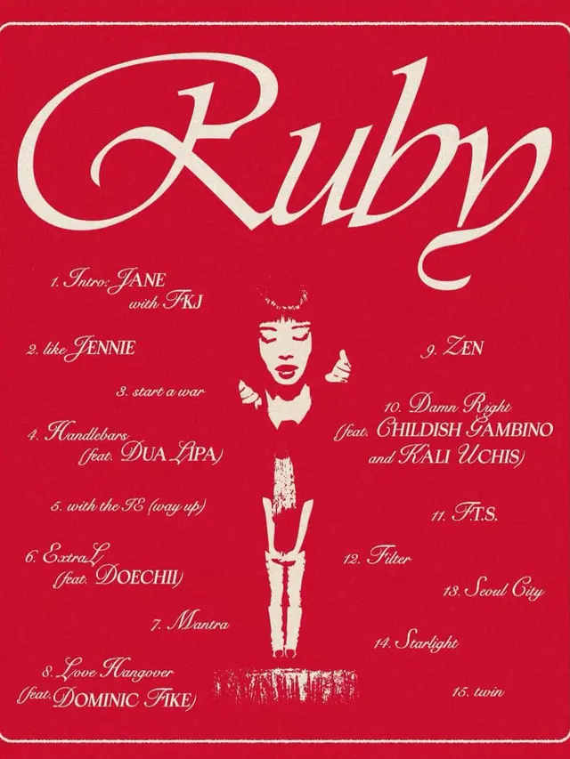 Pencapaian luar biasa album \'Ruby\' Jennie. (credit:instagram.com/jennierubyjane)