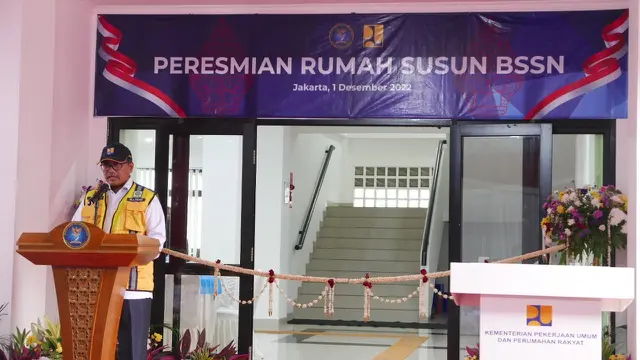 Rusun bagi Aparatur Sipil Negara (ASN) Badan Siber dan Sandi Negara (BSSN) di Ragunan, Jakarta Selatan, Kamis (1/12/2022).