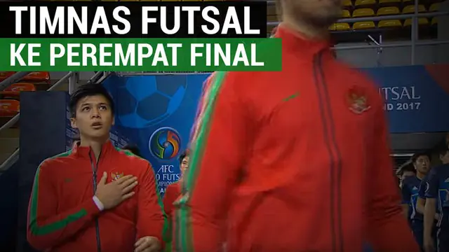 Berita video tentang Timnas Indonesia lolos ke Semifinal Piala Asia Futsal U-20 setelah imbang melawan Jepang.