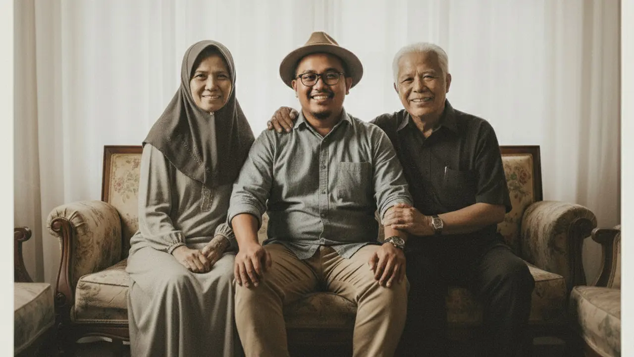 Cara Membuat Foto Bersama Orang Tua yang Sudah Meninggal dengan Gemini AI/ Ilustrasi oleh Gemini AI