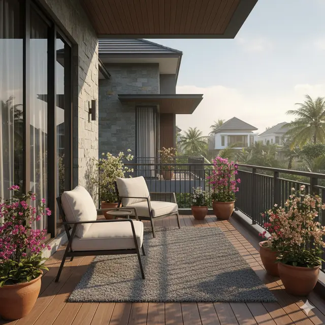 Ide Balkon Mungil untuk Rumah Tanpa Halaman