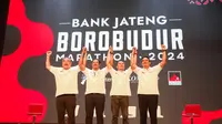 Peluncuran event Bank Jateng Borobudur Marathon 2024 di Radjawali Semarang Cultural Center, Kota Semarang pada Senin, 27 Mei 2024 malam.