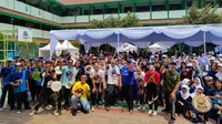 Kedutaan Besar Uni Eropa gandeng World Cleanup Day Indonesia, membangun generasi peduli lingkungan melalui Green Diplomacy Weeks di SMP Negeri 195 Jakarta. (Liputan6/ Therresia Maria Magdalena Morais)