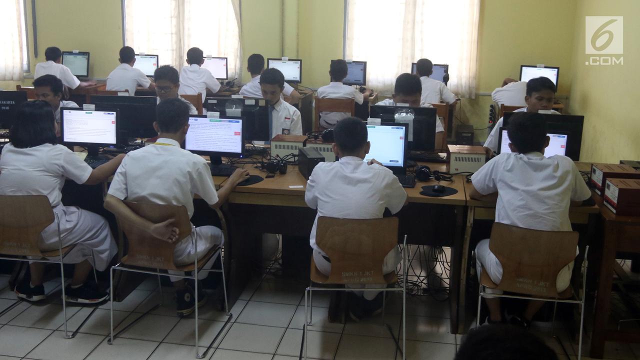 Pelaksanaan UNBK SMK di Jakarta