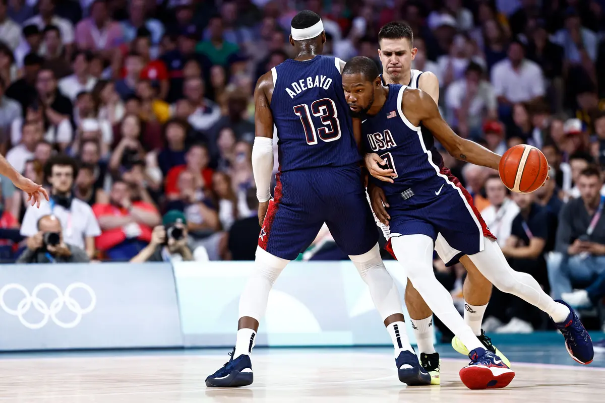 Aksi Kevin Durant bersama Amerika Serikat menghancurkan Serbia di Olimpiade 2024