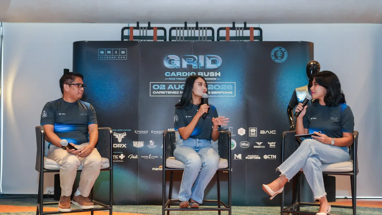 Pembasket Prosper dan Penggiat Olahraga Anindita Hidayat Bakal Berlari di GRID Cardio Rush 2026.