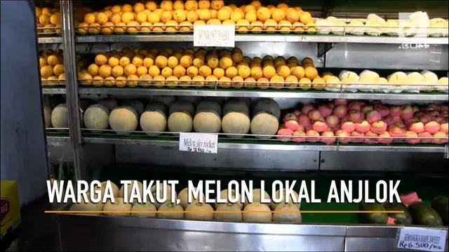 VIDEO: Warga Takut, Harga Melon Lokal Anjlok