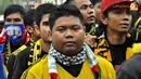 Suporter Laga Pertandingan Piala AFF Suzuki 2012 antara Malaysia vs Indonesia di Stadion Bukit Jalil, Kuala Lumpur, Malaysia, pada 1 November 2012.