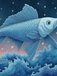 logo ramalan zodiak pisces (sumber: AI generated)
