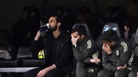 Momen kekecewaan Alvaro Arbeloa saat Real Madrid kandas dari Getafe di ajang Liga Spanyol. (Javier SORIANO / AFP)