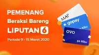 Selamat, Ini 20 Pemenang Undian Beraksi Bareng Liputan6.com Periode 9 - 15 Maret 2020