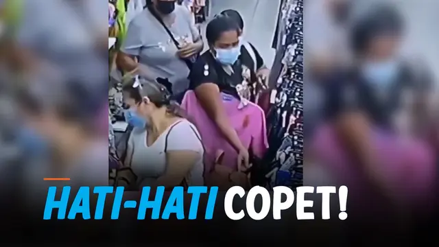 VIDEO: Aksi Sekelompok Pencopet Terekam Kamera CCTV