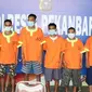 Pelaku penyerangan terhadap petugas Bea Cukai Riau memakai baju tahanan Polresta Pekanbaru. (Liputan6.com/Istimewa)