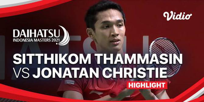 VIDEO: Sengit! Jonatan Christie Kalahkan Wakil Thailand di Indonesia Masters 2021