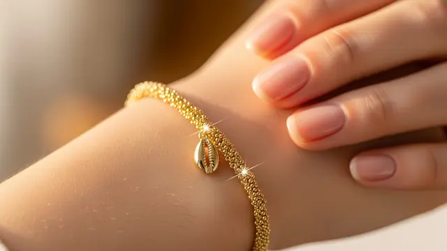 Model Gelang Rantai Pasir yang Berkilau Lembut