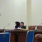 Terdakwa Adelia Putri Salma saat menjalani sidang tuntutan di PN Tanjung Karang, Bandar Lampung. Foto : (Liputan6.com/Ardi)