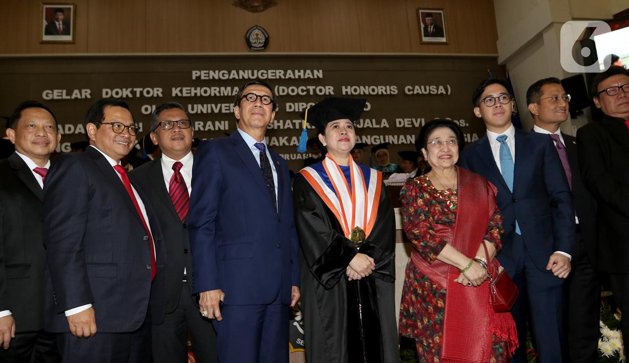 Foto Megawati Hingga Jk Hadiri Penganugerahan Doktor Hc Puan Maharani News Liputan6 Com