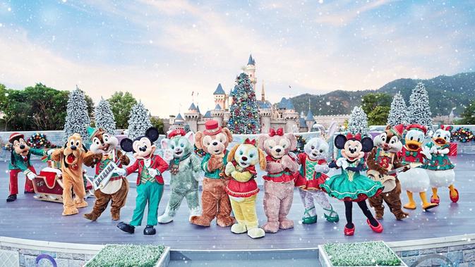 Perayaan Natal di Hong Kong Disneyland. Sumber foto: Document/HKDL.