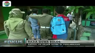 Satpol PP Blora merazia pelajar yang bolos di warung kopi. Tindakan tersebut dilakukan setelah dapat aduan warga yang resah.