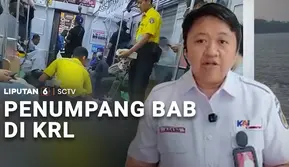 Penumpang BAB di KRL