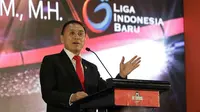 Ketua PSSI, Mochamad Iriawan, saat launching Kompetisi Shopee Liga 1 di Hotel Fairmont, Jakarta, Senin, (24/2/2020). Sebanyak 18 klub akan memeriahkan Liga 1 yang akan berlangsung pada 29 Februari hingga 1 November 2020. (Bola.com/M Iqbal Ichsan)