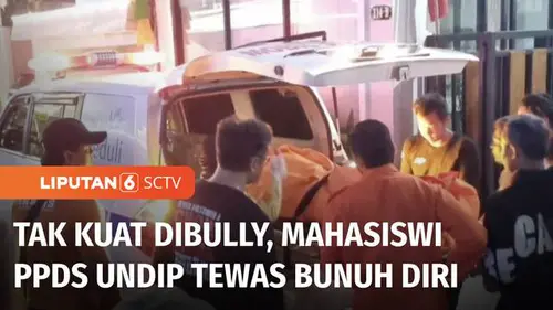 VIDEO: Mahasiswi PPDS Undip Bunuh Diri Diduga Akibat Dibully, Buku Harian Ungkap Tekanan Senior