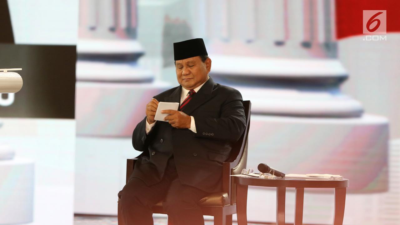 Beda Gaya Jokowi dan Prabowo Saat Debat Keempat Pilpres 2019