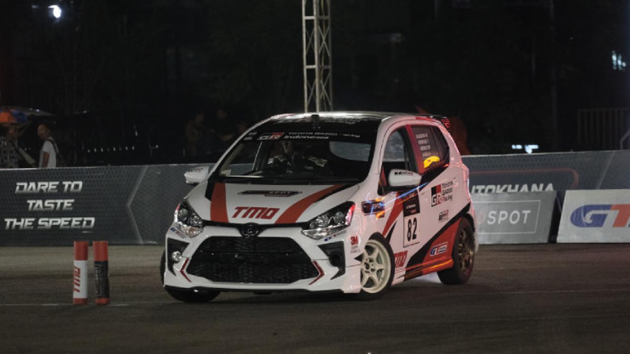 TGRI berhasil memaksimalkan potensi New Agya GR Sport di Kejurnas Slalom 2022 (TGRI)