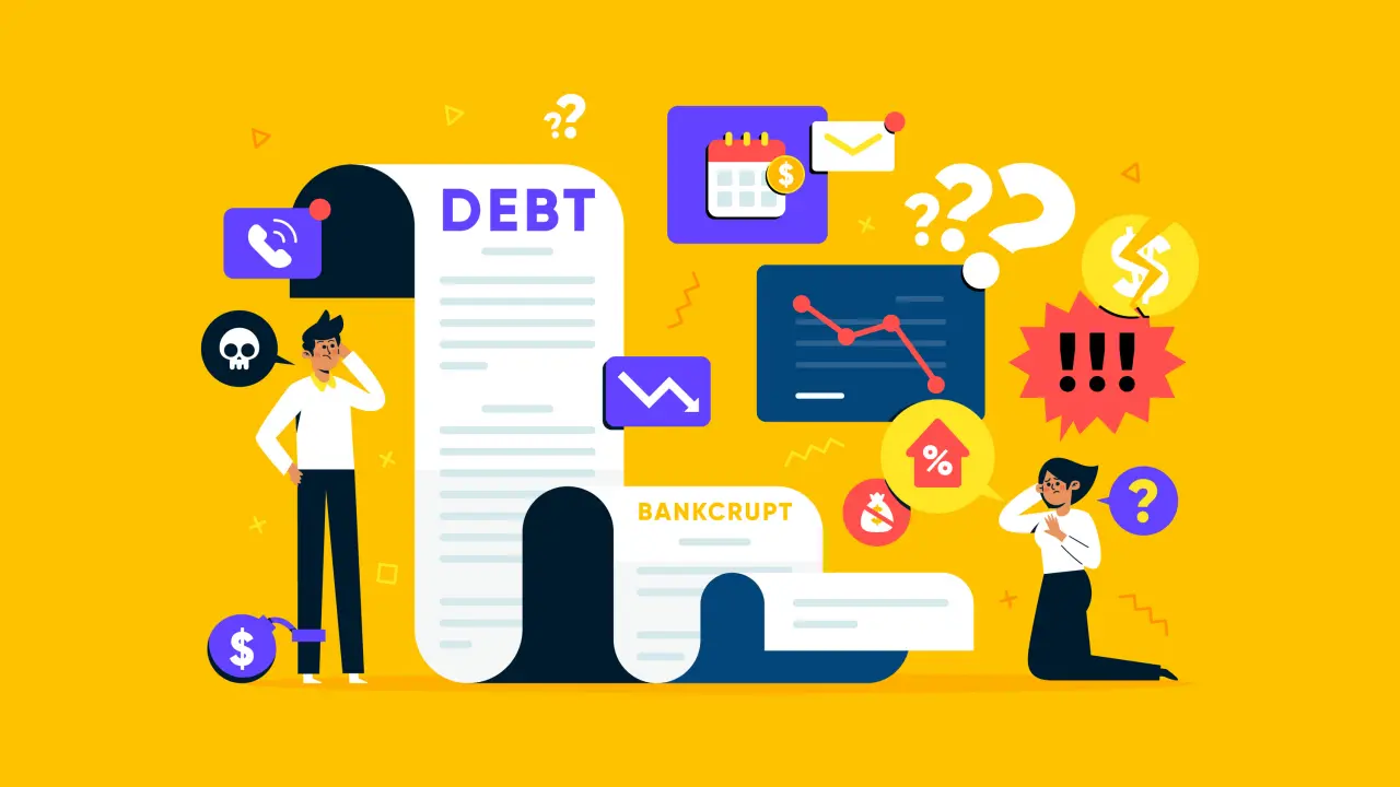 Ilustrasi utang, rentenir, debt collector