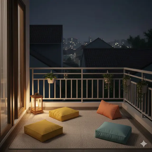 Ide Balkon Rumah Mungil