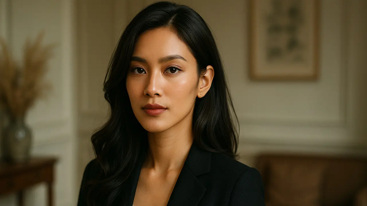 Model Rambut untuk Wajah dengan Dagu Runcing