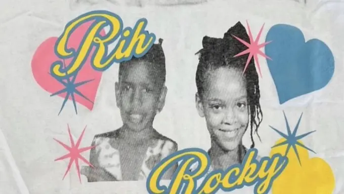 Kaus dari acara baby shower Rihanna dan ASAP Rocky