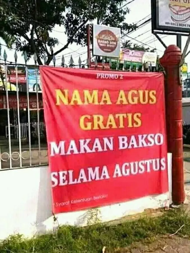 7 Bukti Nama Agus Bawa Berkah di Bulan Agustus, Banyak dapat Promo