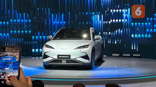BYD Sealion 7 di IIMS 2025. (Liputan6.com/Septian Pamungkas)