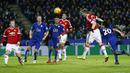 Proses terjadinya gol dari pemain MU, Bastian Schweinsteiger, ke gawang Leicester pada laga Liga Premier Inggris di Stadion King Power, Inggris, Sabtu (28/11/2015). (Bola.com/Eddie Keogh)