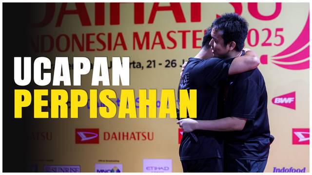 Berita Video, Mohammad Ahsan dan Hendra Setiawan ucapkan salam perpisahan dari panggung bulu tangkis pada Minggu (26/1/2025)