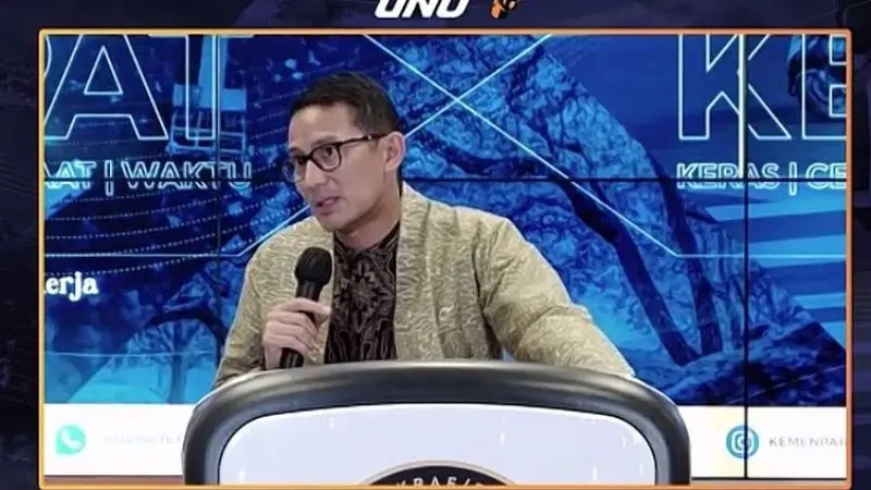 Menparekraf Sandiaga Uno di The Weekly Brief with Sandi Uno, Senin, 2 Oktober 2023