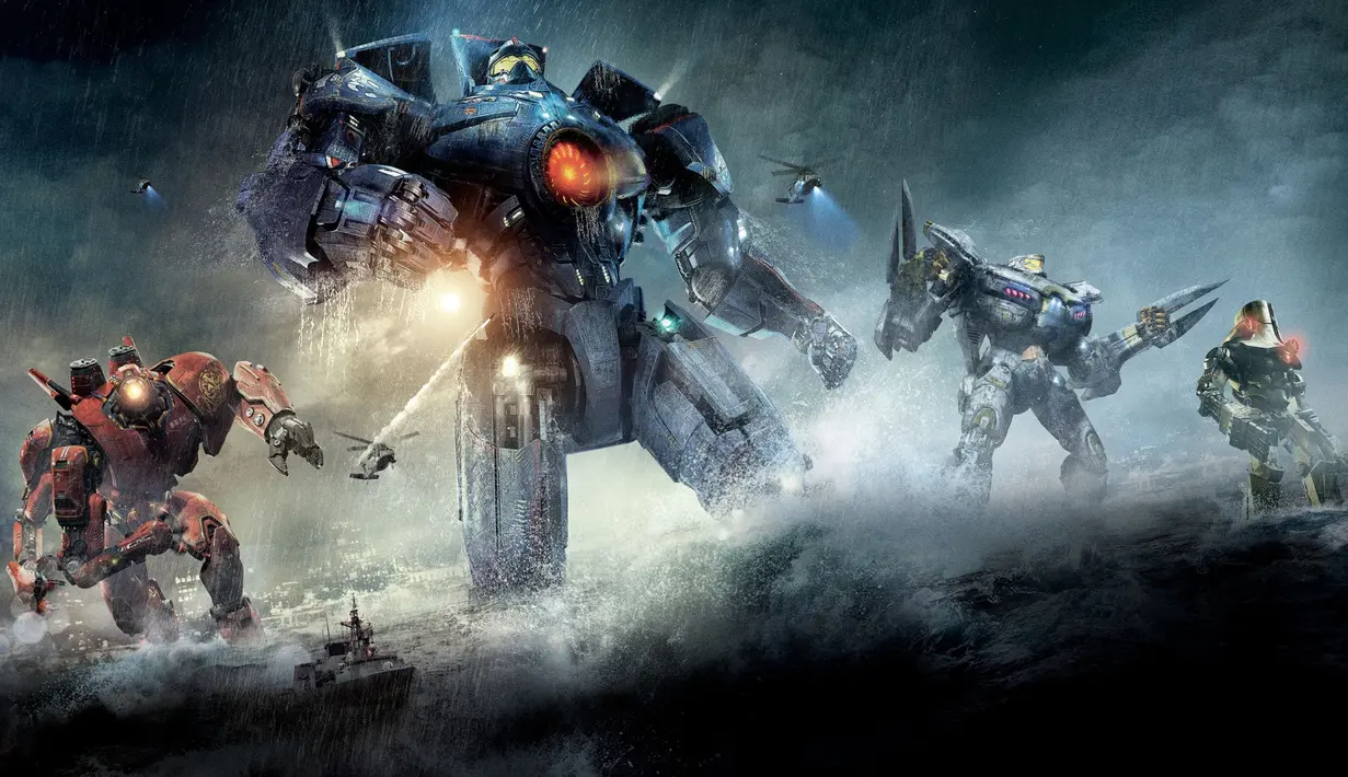 Pada Juli 2013, film pertama Pacific Rim sudah meraup US$37 juta pada pembukaannya. (DelToroFilms.com)