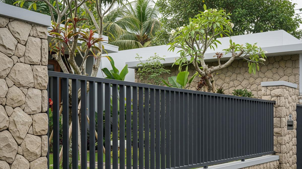 7 Model Pagar Besi dengan Powder Coating untuk Rumah Minimalis Tahan Karat, Elegan, dan Modern